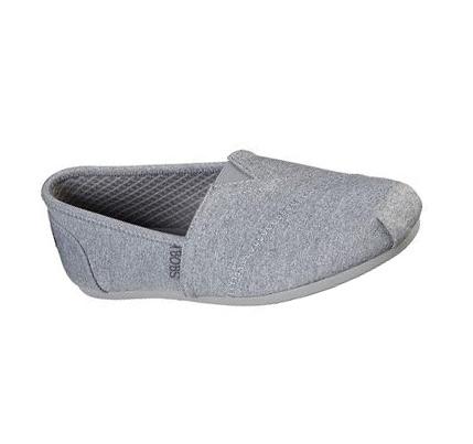 Női Skechers BOBS Plush - Express Yourself Alkalmi Cipő Szürke | HU30494