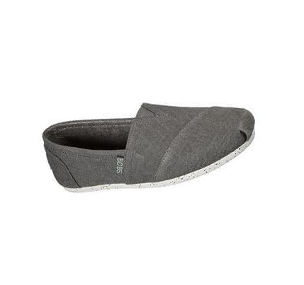 Női Skechers BOBS Plush - Nature's Kiss Slip Ons Szürke | HU3074L