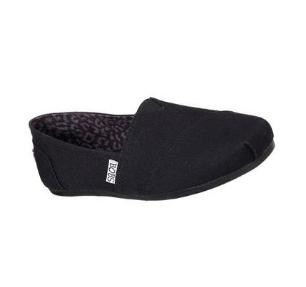 Női Skechers BOBS Plush - Peace and Love Slip Ons Fekete | HU3124W