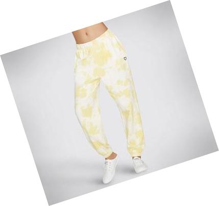 Női Skechers BOBS Purrrfect Vizi Jogger Nadrág Sárga | HU5172A