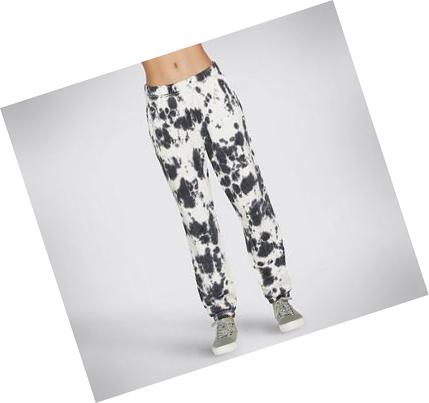 Női Skechers BOBS Purrrfect Vizi Jogger Nadrág Fekete Fehér | HU5194R