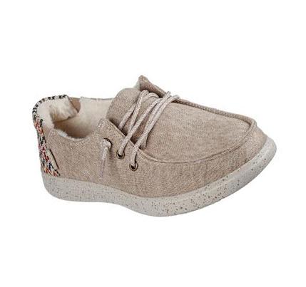 Női Skechers BOBS Skipper - Cozyville Papucs Szürke Barna | HU6430L