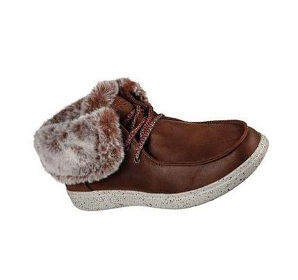 Női Skechers BOBS Skipper - Hang Glider Csizma Barna | HUI402A