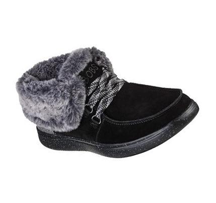 Női Skechers BOBS Skipper - Mushers Delight Csizma Fekete | HU7738C
