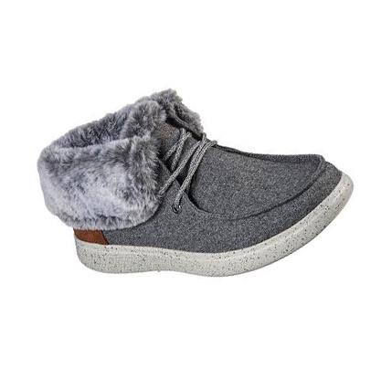 Női Skechers BOBS Skipper - Pamut Tails Csizma Szürke | HUA0418