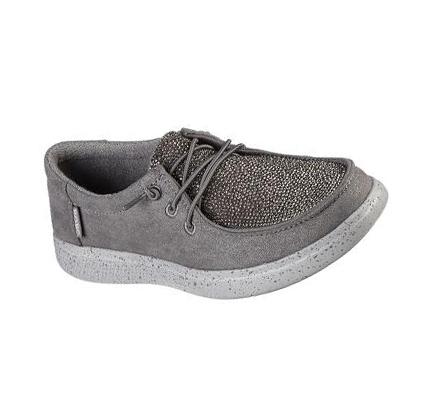Női Skechers BOBS Skipper - Super Flirt Slip Ons Szürke | HUI163E