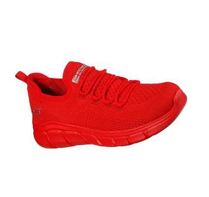 Női Skechers BOBS Sport B Flex - Color Connect Slip Ons Piros | HU66225