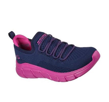 Női Skechers BOBS Sport B Flex - Step And Go Slip Ons Sötétkék | HUI198K