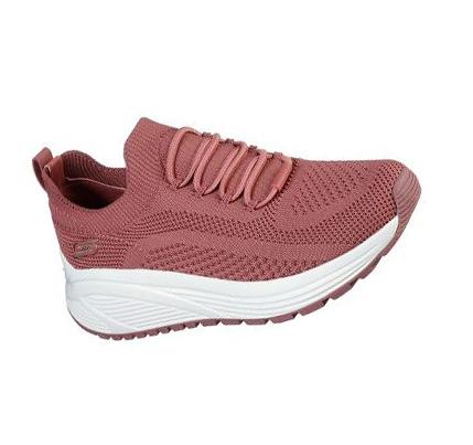 Női Skechers BOBS Sport Sparrow 2.0 - Allegiance Crew Slip Ons Rózsaszín | HUI348B