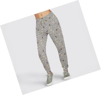Női Skechers BOBS Spotted Dog Jogger Nadrág Szürke | HU52594