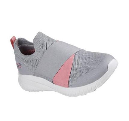 Női Skechers BOBS Squad Chaos - Cross Roadz Slip Ons Szürke | HUI473D