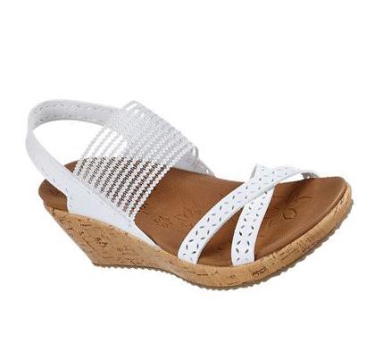 Női Skechers Beverlee - Boho Glow Éktalpú Cipő Fehér | HU32425
