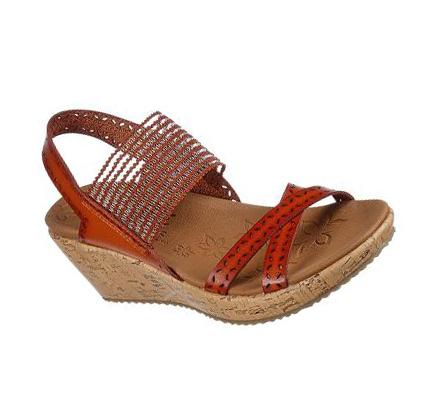 Női Skechers Beverlee - Boho Glow Éktalpú Cipő Barna | HU32510