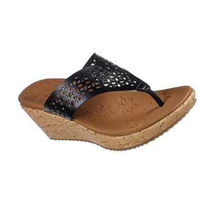 Női Skechers Beverlee - Pier Stroll Éktalpú Cipő Fekete | HU3305P