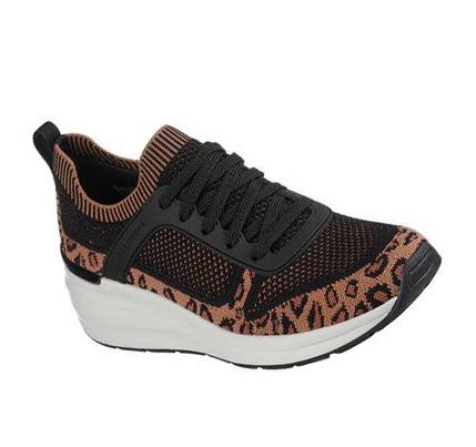 Női Skechers Billion - Leopard Lady Slip Ons Fekete Leopárd | HU7299E
