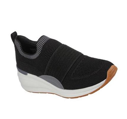 Női Skechers Billion - Over the Top Éktalpú Cipő Fekete | HU3076L