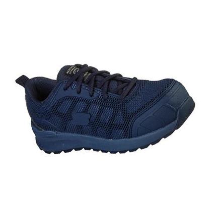 Női Skechers Bulklin - Ayak Comp Toe Munkacipő Sötétkék | HU5871G