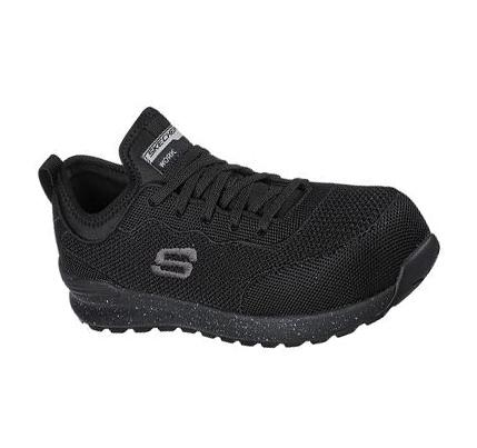 Női Skechers Bulklin - Balran Comp Toe Munkacipő Fekete | HU5496S