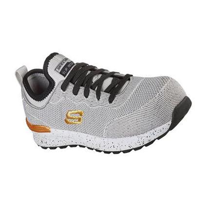 Női Skechers Bulklin - Balran Comp Toe Munkacipő Szürke Fekete | HU5521X