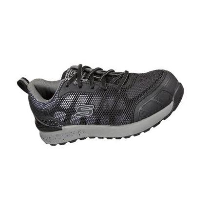 Női Skechers Bulklin - Lyndale Comp Toe Munkacipő Fekete Szürke | HU5896R