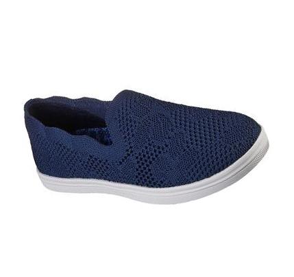 Női Skechers Cleo Cup - Flower Winds Flats Sötétkék | HUA780A