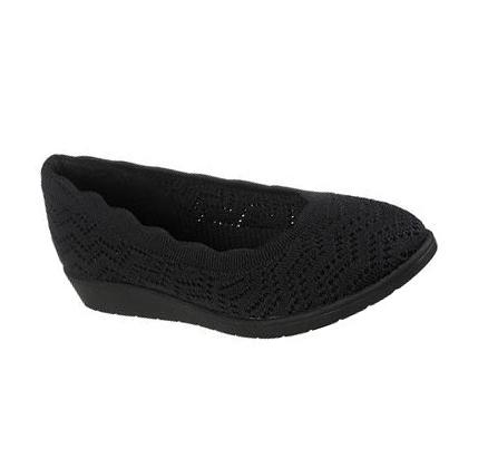 Női Skechers Cleo Flex Éktalpú - New Days Éktalpú Cipő Fekete | HU3092A