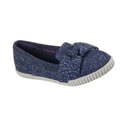 Női Skechers Cleo Maya Flats Sötétkék | HUA926L