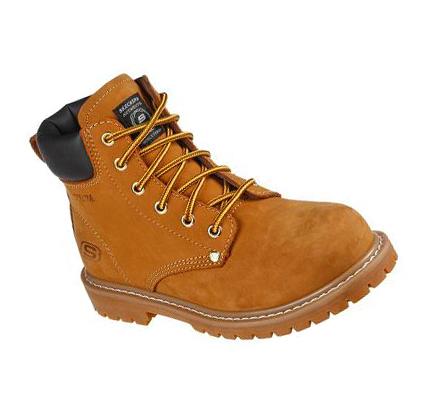 Női Skechers Cottonwood - Etah ST Munkacipő Barna | HU6046L