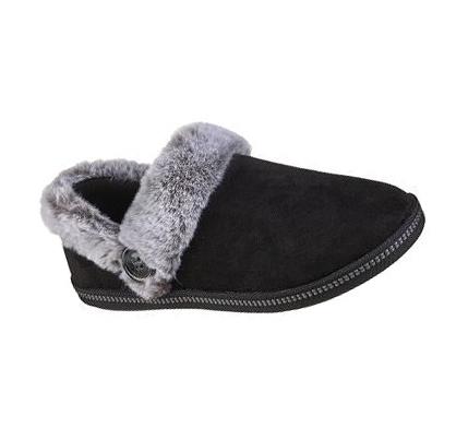 Női Skechers Cozy Campfire - Fresh Toast Papucs Fekete | HU6242K