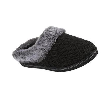 Női Skechers Cozy Campfire - Home Essential Papucs Fekete | HU6192W