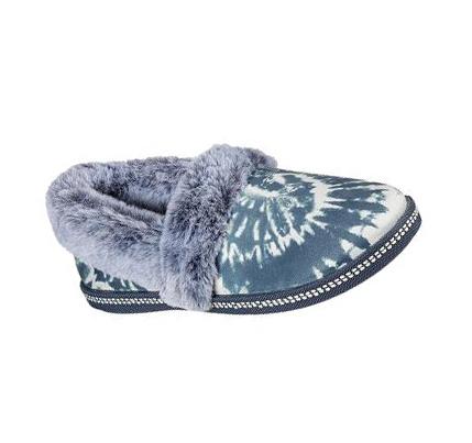 Női Skechers Cozy Campfire - Slumber Party Papucs Sötétkék | HU6151B