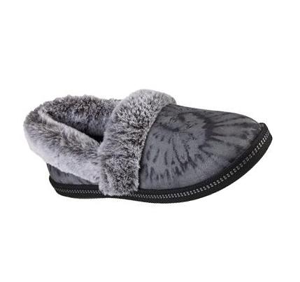Női Skechers Cozy Campfire - Slumber Party Papucs Fekete | HU6155E