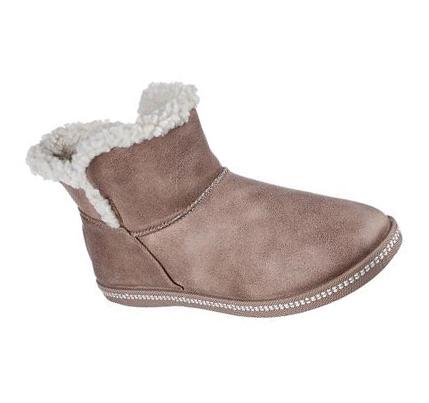 Női Skechers Cozy Campfire - Song-Birds Papucs Szürke Barna | HU61174