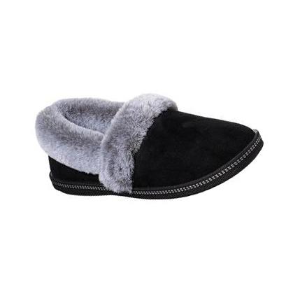 Női Skechers Cozy Campfire - Team Toasty Papucs Fekete | HU62260