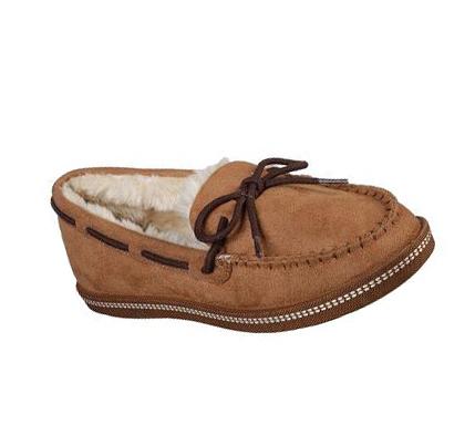 Női Skechers Cozy Campfire - Toasty Ties Papucs Barna | HU6130R