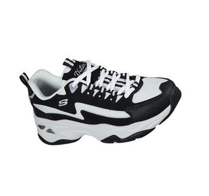 Női Skechers D'Lites 4.0 - Fancy Spirit Tornacipő Fekete Fehér | HUI698L