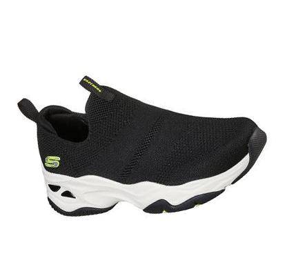Női Skechers D'Lites 4.0 - Perfect Flow Slip Ons Fekete Fehér | HU4413E