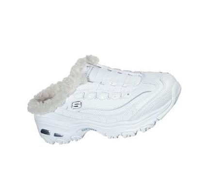 Női Skechers D'Lites - Comfy Steps Slip Ons Fehér | HU4363G