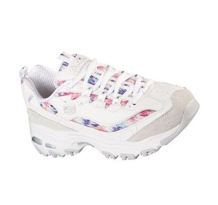 Női Skechers D'Lites - Majestic View Tornacipő Fehér Színes | HU7097Q