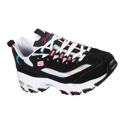 Női Skechers D'Lites - Sweet Moments Tornacipő Fekete Színes | HU5073P