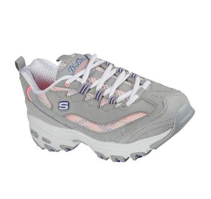 Női Skechers D'Lites - Sweet Moments Tornacipő Szürke Színes | HU5098K