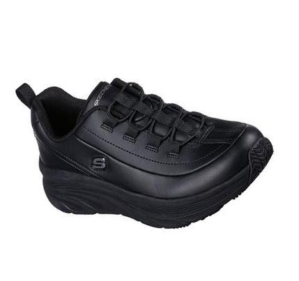 Női Skechers D'Lux Walker SR - Jixil Munkacipő Fekete | HU4071B