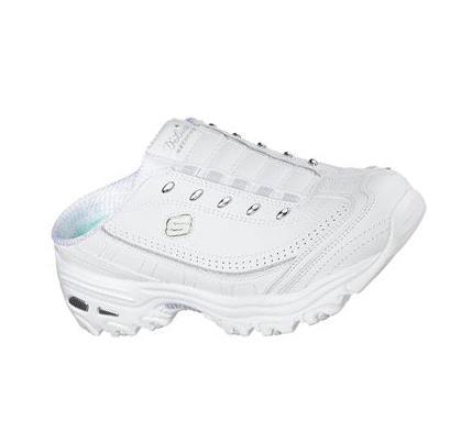Női Skechers D'lites - Bright Sky Slip Ons Fehér Titán | HU3324B