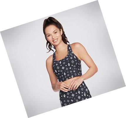 Női Skechers Diamond Status Shelf Sportmelltartó Fekete | HU47693