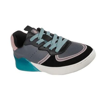 Női Skechers Double Gloss - Blocked Up Alkalmi Cipő Fekete | HUI238C