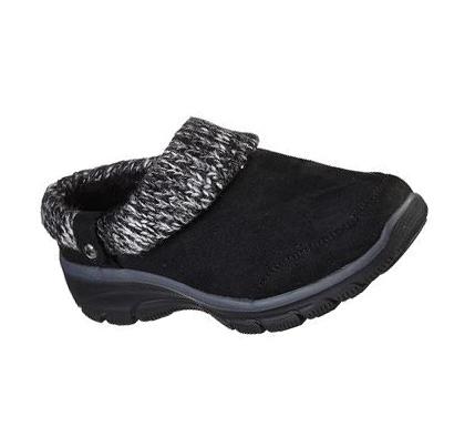 Női Skechers Easy Going - Good Duo Papucs Fekete | HU6103E