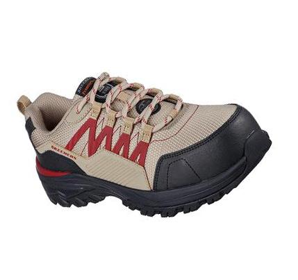 Női Skechers Fannter - Lizal Comp Toe Munkacipő Szürke Barna Bordó | HU41713