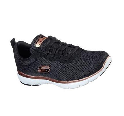 Női Skechers Flex Appeal 3.0 - First Insight Tornacipő Fekete | HU6744S