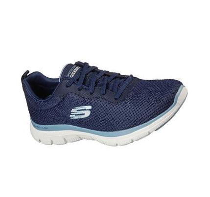 Női Skechers Flex Appeal 4.0 - Brilliant View Edzőcipő Sötétkék Kék | HU80090