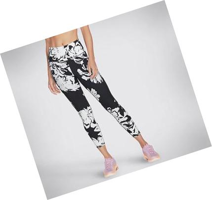 Női Skechers Flourish HW 7/8 Leggings Fekete | HU5609E